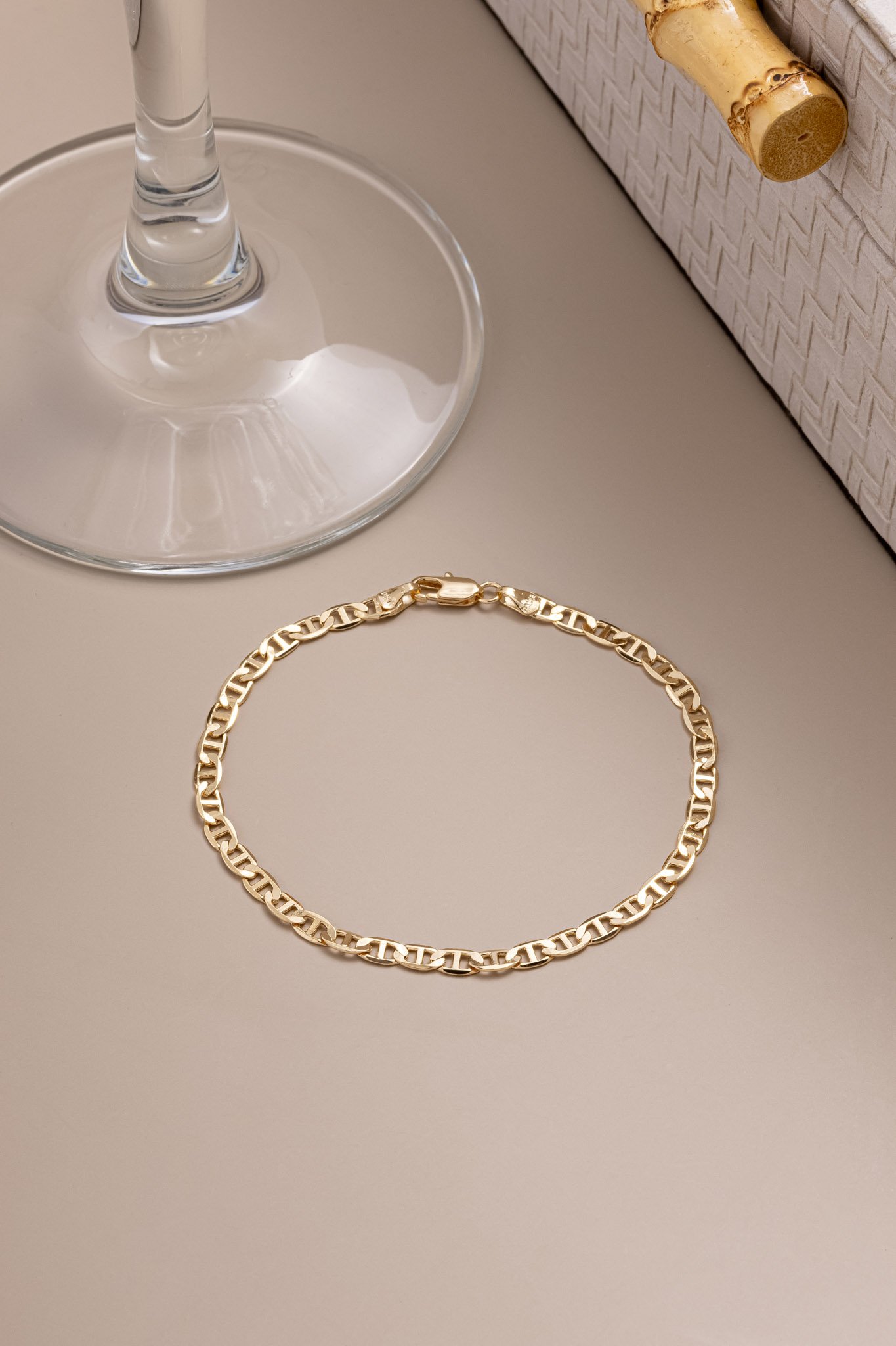 PULSEIRA PALITO 4MM DIAMANTADA 20CM