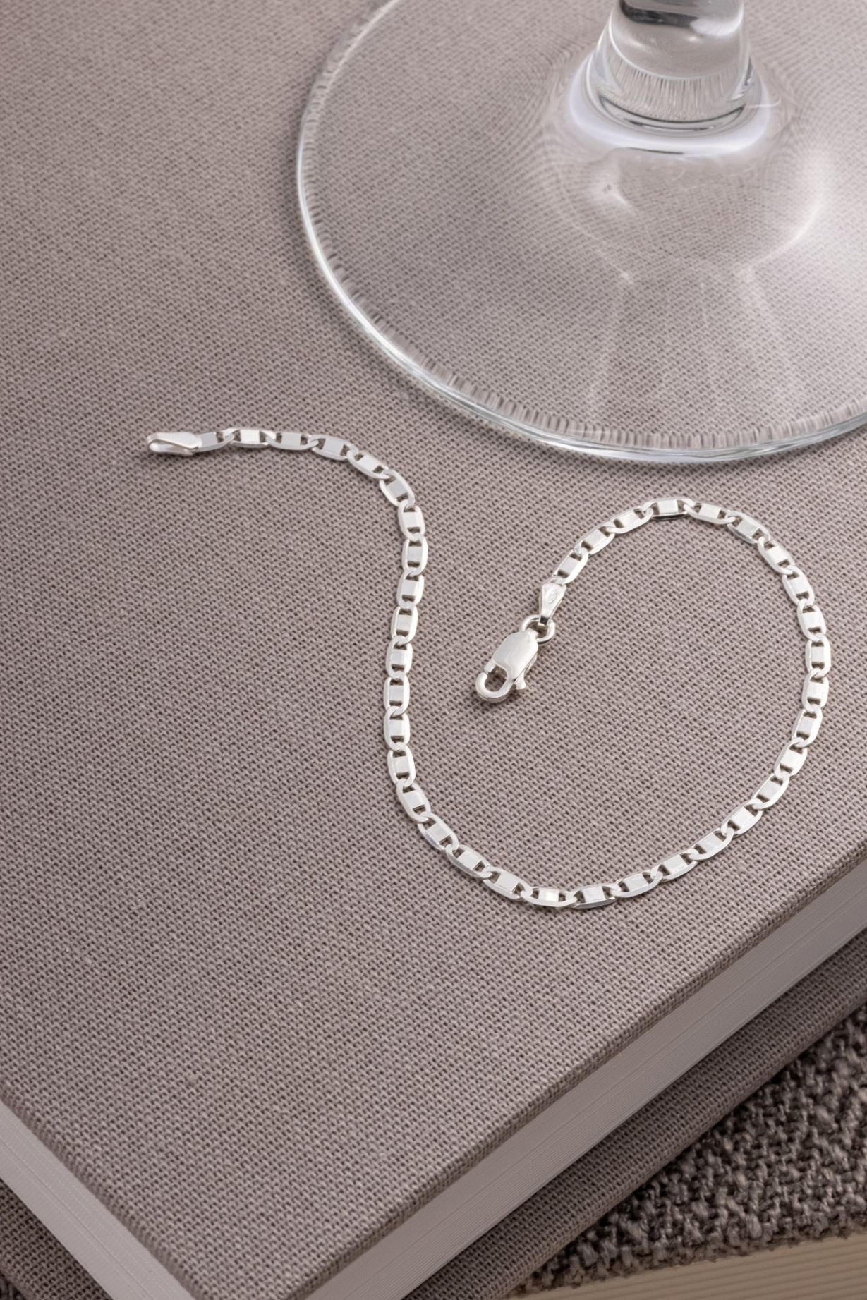 PULSEIRA DE PRATA 2,70MM PALITO 20CM