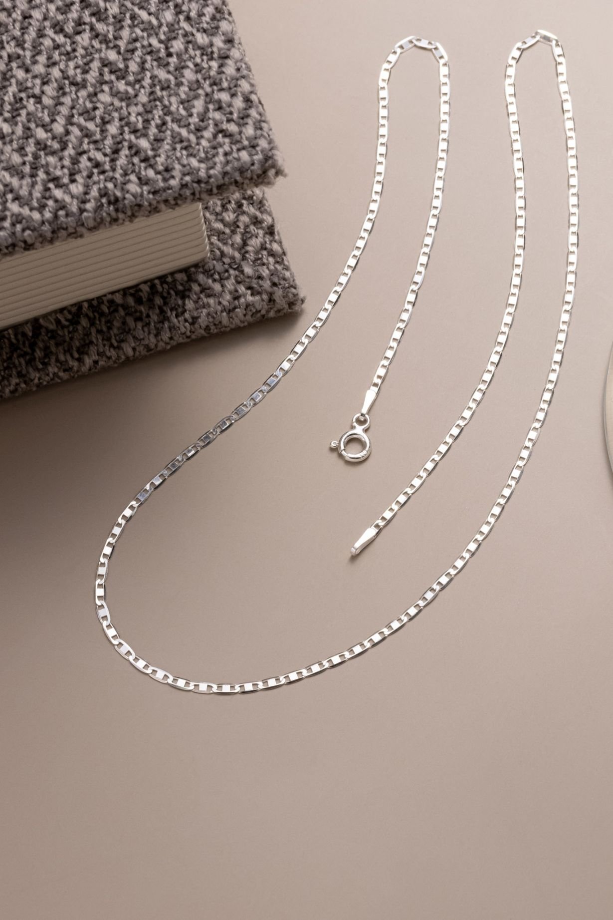 CORRENTE DE PRATA PALITO 45CM