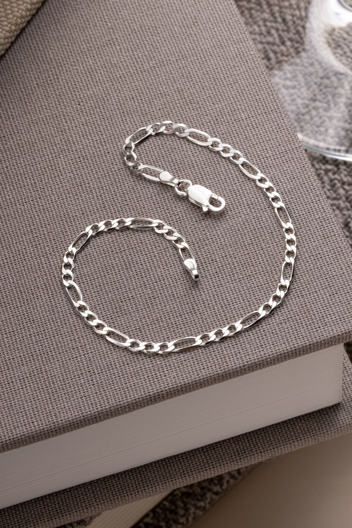 PULSEIRA DE PRATA 3X1 20CM 4MM