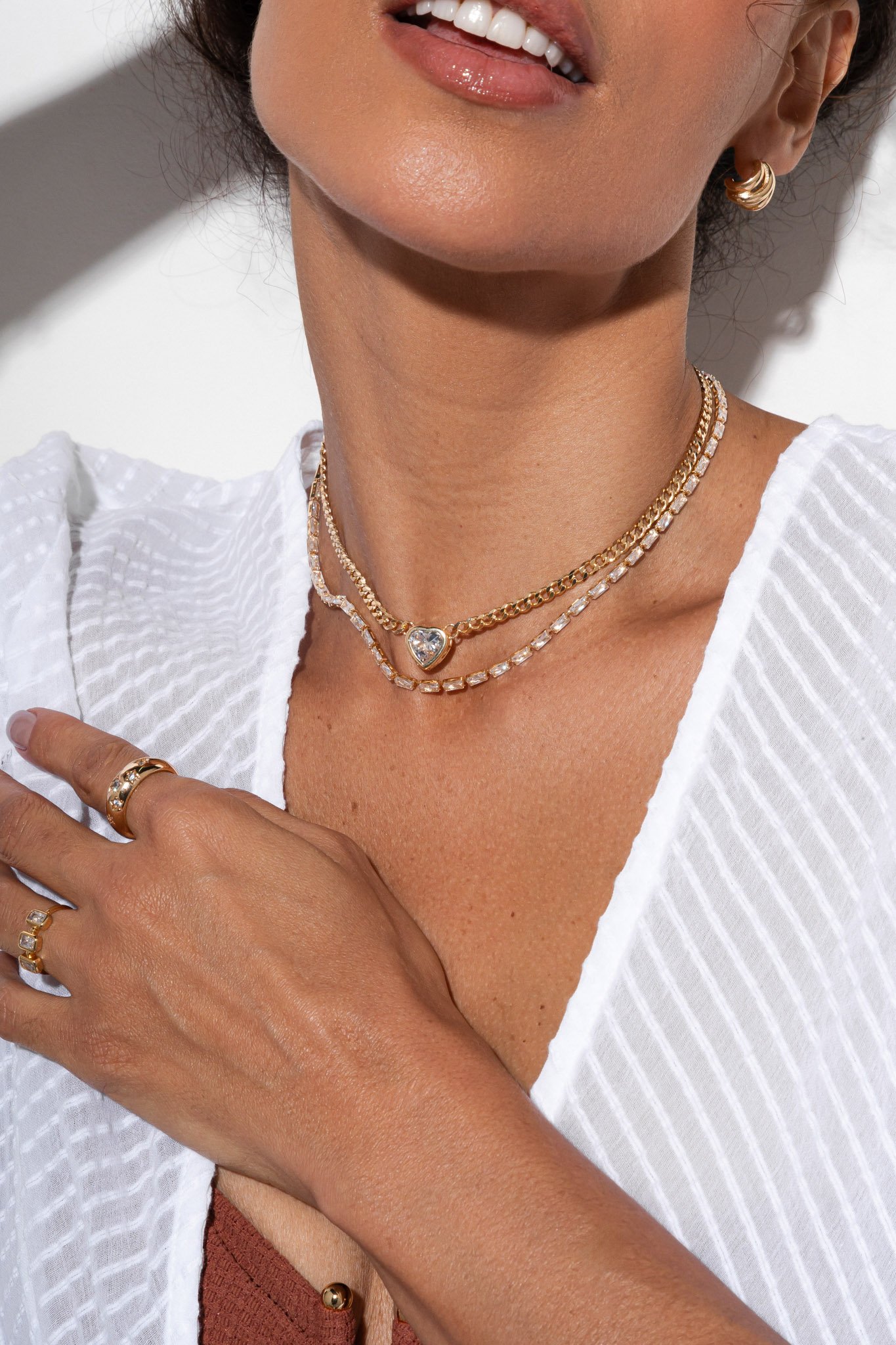 GARGANTILHA BAGUETE CRISTAL