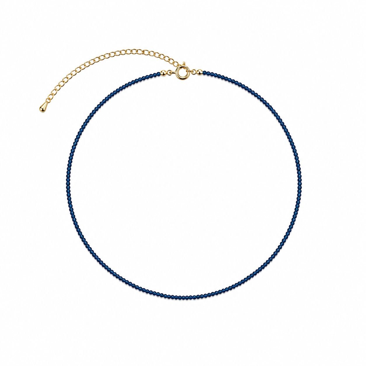 GARGANTILHA MIÇANGAS AZUL MARINHO EXTENSOR 10CM