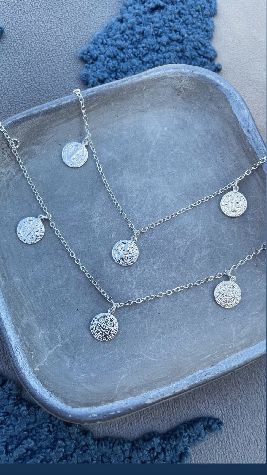PULSEIRA PRATA COM 3 SÃO BENTO