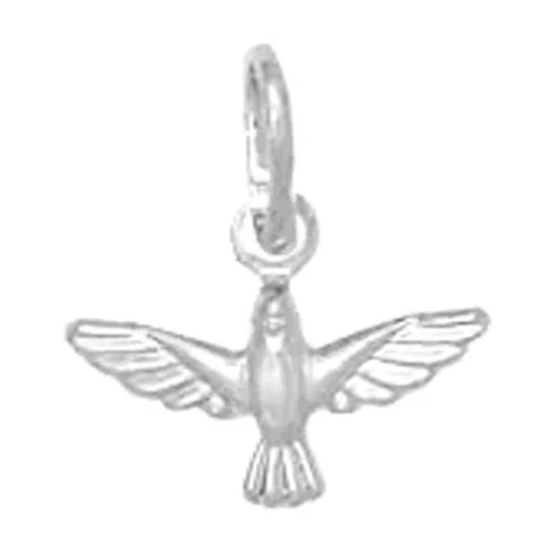 PINGENTE DE PRATA ESPIRITO SANTO 12MM